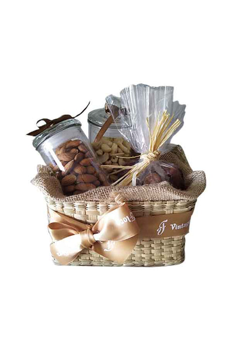 Delightful Ramadan Yummy Basket – Gift Hamper with Dates, Sweets & Decor | Plantsworld.ae