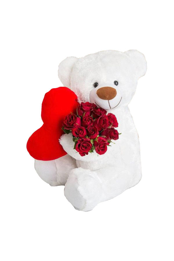 Stole My Red Heart – Romantic Red Roses Bouquet