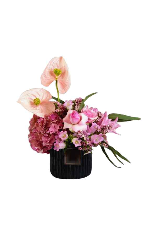 The Flower of Love – Romantic Red and Pink Rose Arrangement in Gift Basket for Anniversaries & Valentine’s Day | Plantsworld.ae