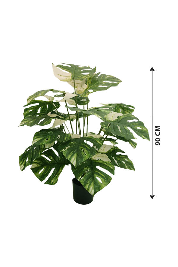 Artificial Monstera Albo with Variegated Leaves