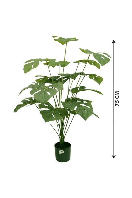 Artificial Monstera Medium Plant – Lifelike Faux Tropical Plant
