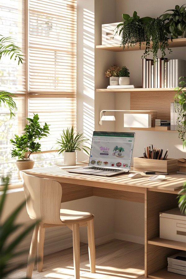 Green Office Desk Plant Set - Stylish Desk Plants