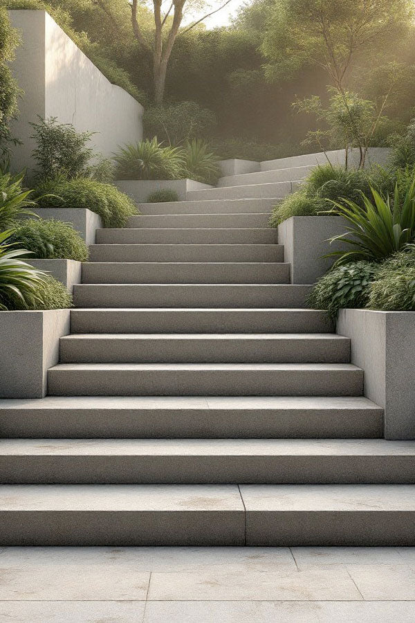 Custom Outdoor Stairs for Gardens, Patios & Terraces – Stylish & Durable Staircase Designs in UAE