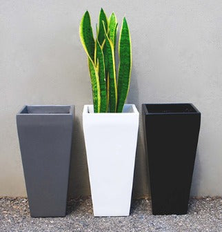 GRP Fiberglass Cubbies Square Planter - Modern, Weather-Resistant Planters for Indoor and Outdoor Spaces