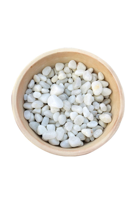 White Stone Polished for Garden and Home – Elegant Polished Stones for Landscaping and Decorative Uses