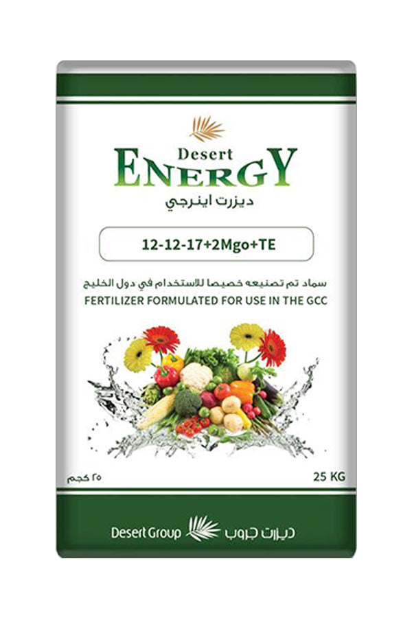 Desert Energy NPK Fertilizer 12-12-17+2Mgo+Te – Fruit and Flower Growth Booster at Plantsworld.ae