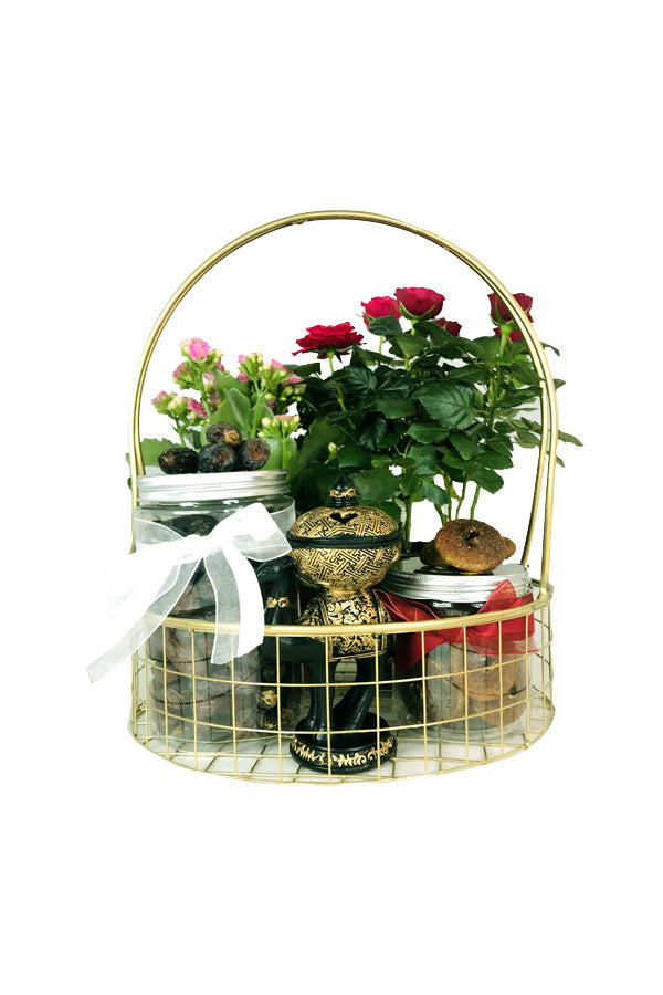 Ramadan Gift Hamper-Rose Indoor & Kalanchoe