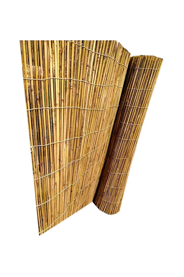 Natural Rolled Bamboo (THIN) fencing for plant care and garden decoration