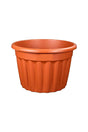 Terracotta Colour Plastic Planter – Durable and stylish outdoor planter with a terracotta color, perfect for gardens, patios, and balconies.