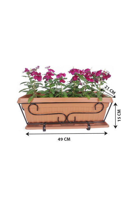 Vinca In Rectangular Pot