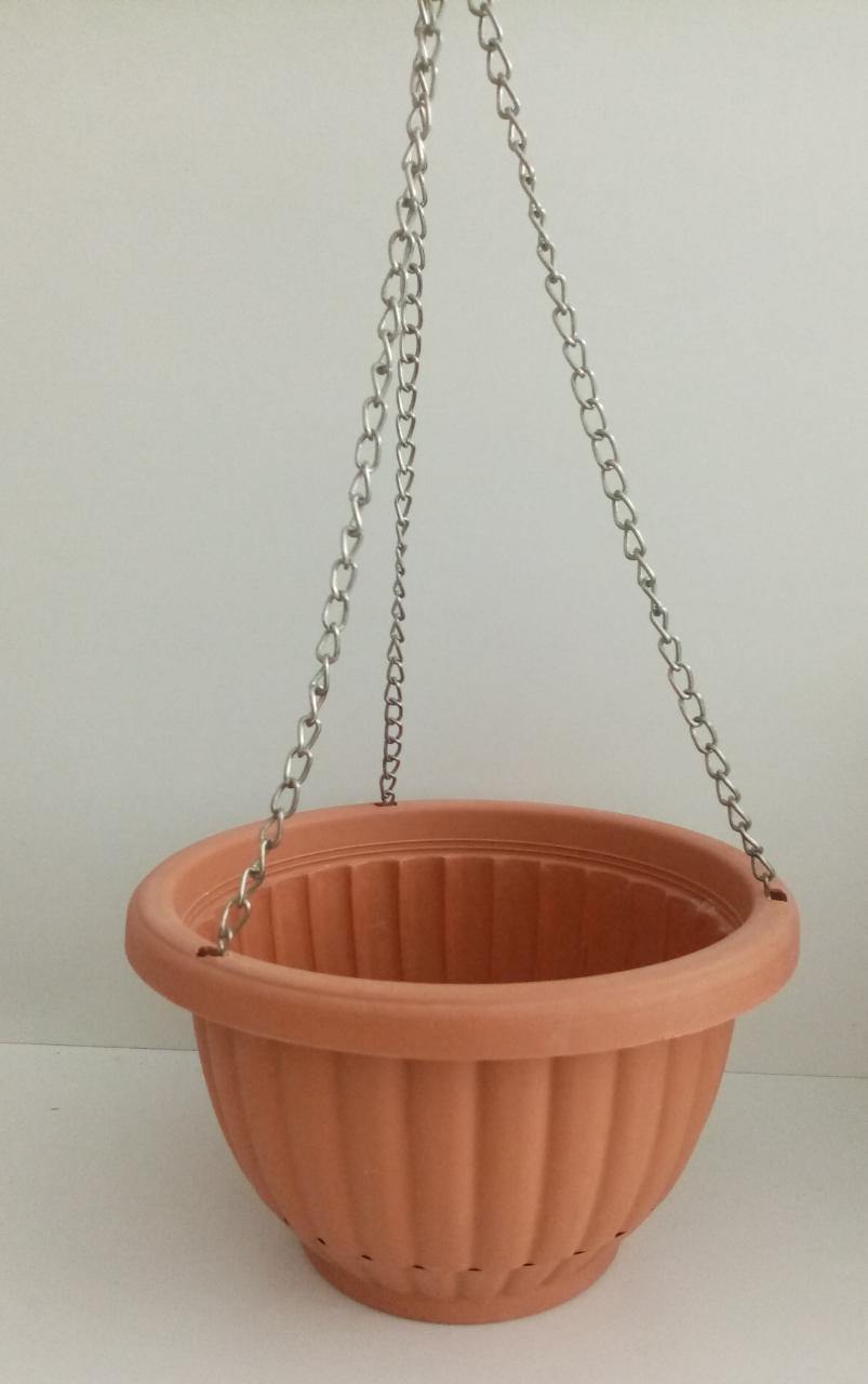 Round Hanging Plastic Pots - Round Hanging Plastic Pots - Plantsworld.ae