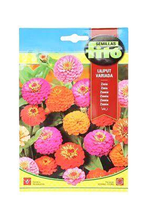 Fito - Zinnia Lilliput Mix (4 g) seeds for colorful, vibrant flower gardens available at Plantsworld.ae