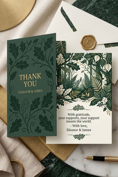 Premium Personalized Note Card for Gifts