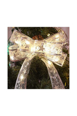 Christmas Ribbon 100 LED Lights with Battery Powered