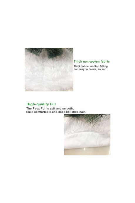 Christmas Tree Fluffy Faux Fur Skirt