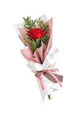 Delicate Love Of Joy - Single Red Rose