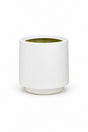 White round GRP fiberglass planter pot for indoor plants, lightweight decor for Dubai homes