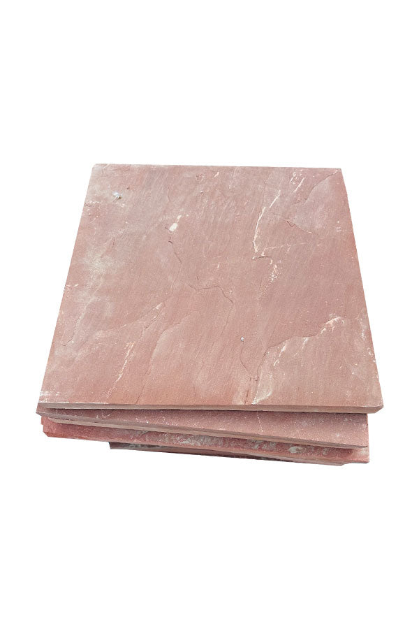 Garden Stepping Stone Square  Red