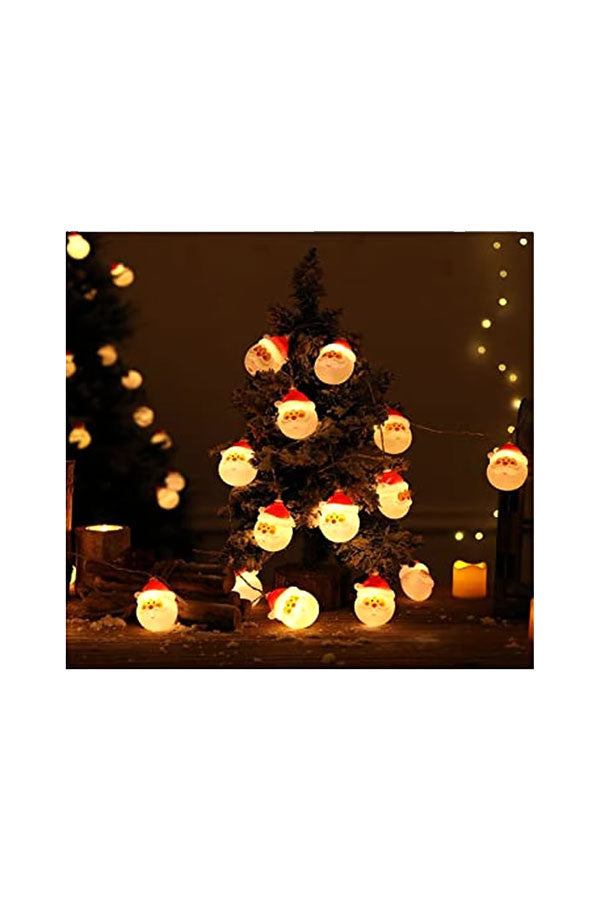 Frohe Weihnachten, Weihnachtsmann, LED-Lichterkette