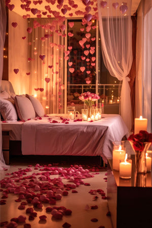 Romantic Rose and Candle Decoration
