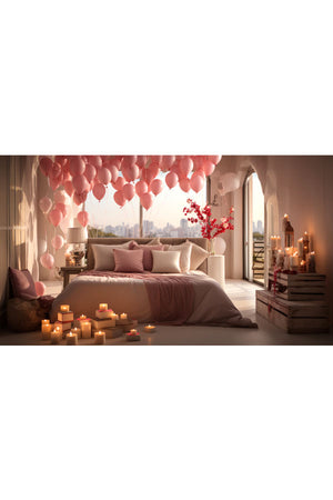 Romantic Rose and Candle Decoration