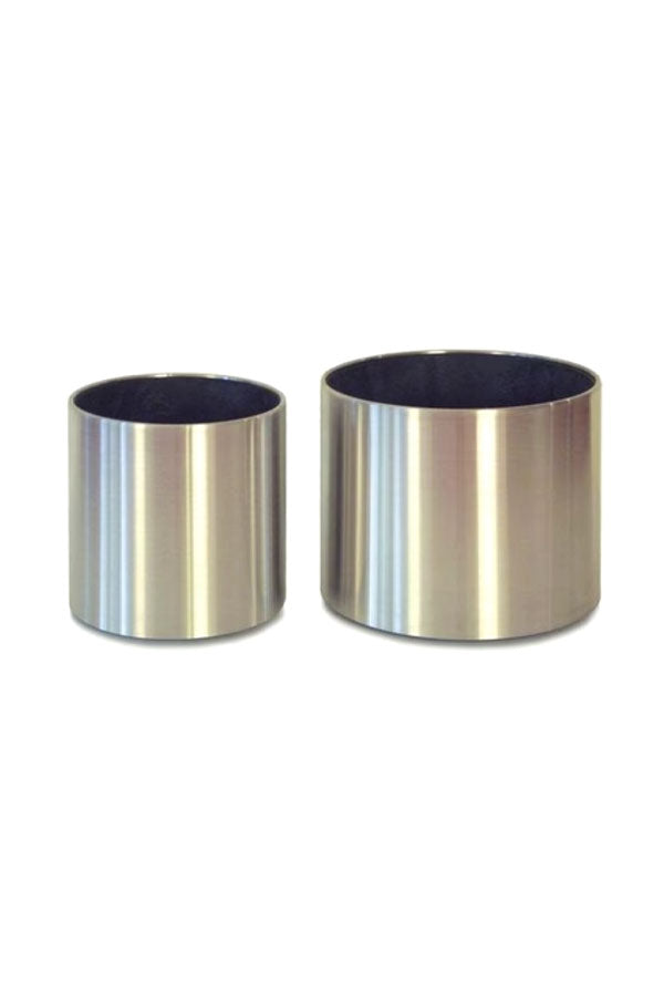 Stainless Steel Circular Planters Mirror Finishing - Planters