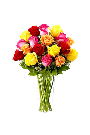 Eid Bloom With Flowers Gift – Colorful Mixed Floral Bouquet