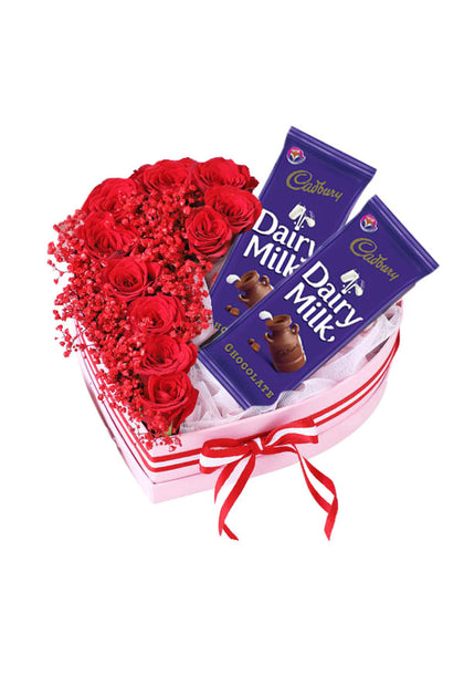Valentine's Day Gift-Cocoa And Petals In A Box