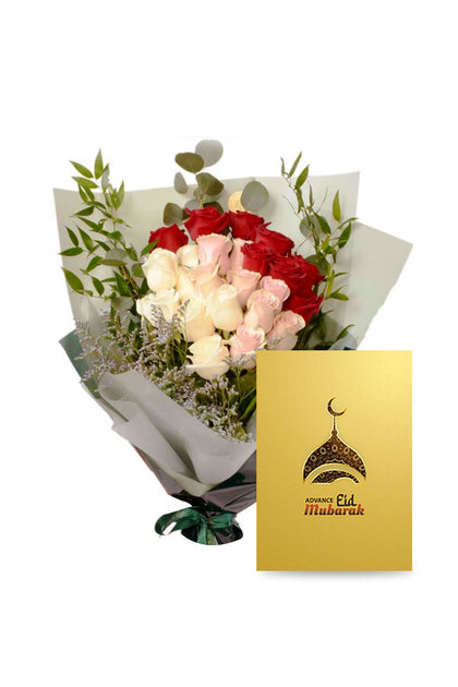 Eid In Advance Flower Gift-Secret Garden Bouquet With Card