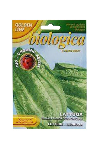 Franchi Golden Line Biologica Organic Seeds (Lattuga Romana Bionda Degli Ortolani)