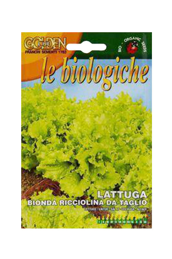 Golden Line Le Biologiche Organic Seeds (Lattuga Bionda Ricciolina Da Taglio)