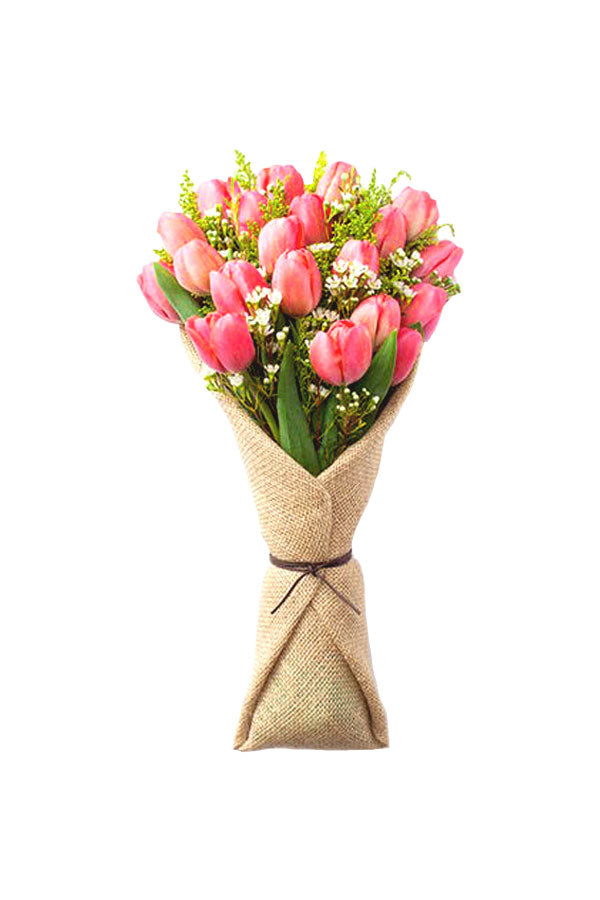 Reines Liebesblumengeschenk mit Vase