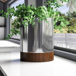 Stainless steel Circular planters | Mirror finishing - Stainless steel Circular planters | Mirror finishing - Plantsworld.ae