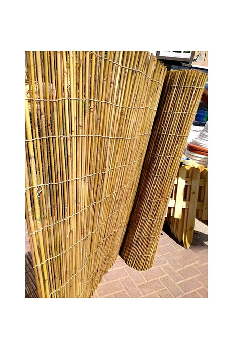 Natürlicher gerollter Bambus – Zaun zur Pflanzenpflege (DÜNN)