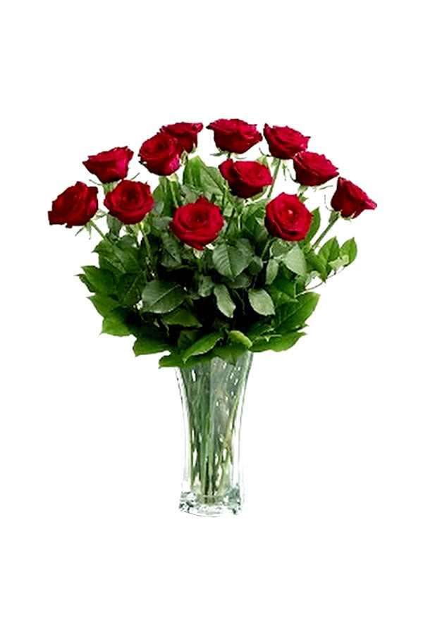 Strauß mit Rosen – Blumen-Geschenkvase