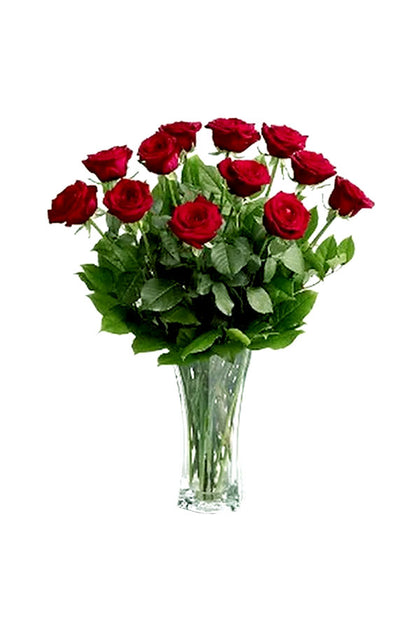 Bunch With Roses - Flower Gift Vase