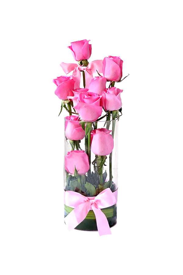 Just For You Flower Gift With Vase Plantsworld.ae