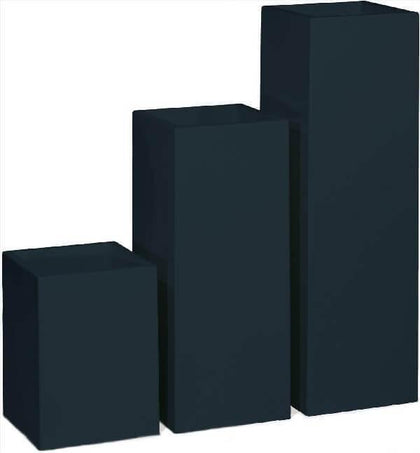 Rectangular Planter Matte Black Fiberstone - Rectangular Planter Matte Black Fiberstone - Plantsworld.ae